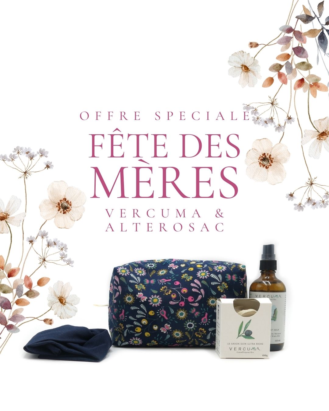 Trousse et Bandeau Alterosac + Déodorant et Savon Visage